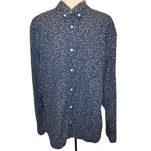 Mens Label of Graded Goods H&M Shirt Size Large Button-Down Floral